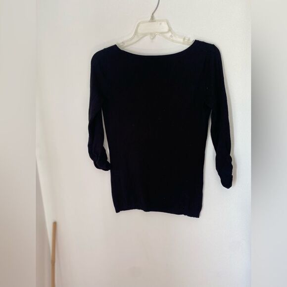 Express black ruched sleeve sweater size small - Picture 9 of 13